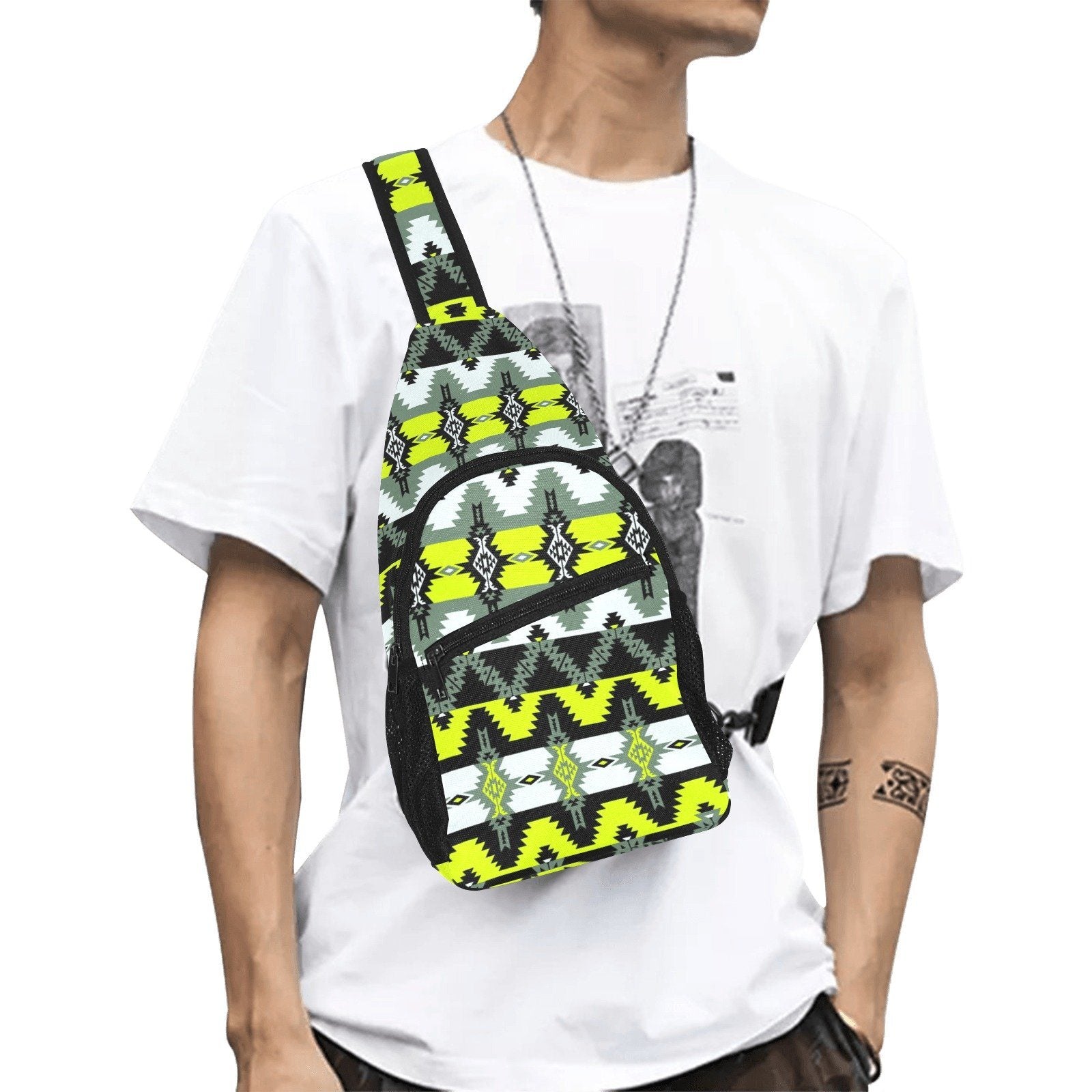 Two Spirit Medicine All Over Print Chest Bag (Model 1719) All Over Print Chest Bag (1719) e-joyer 