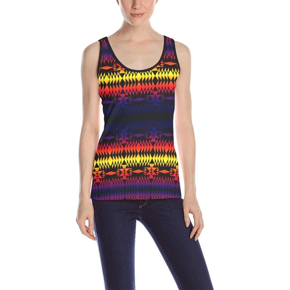 Two Worlds Apart All Over Print Tank Top for Women (Model T43) All Over Print Tank Top for Women (T43) e-joyer 