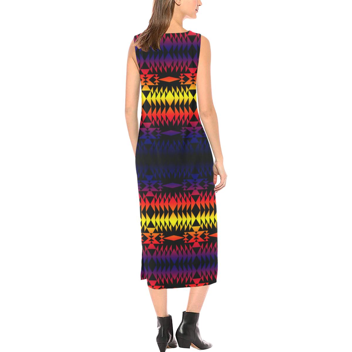 Two Worlds Apart Phaedra Sleeveless Open Fork Long Dress (Model D08) dress e-joyer 