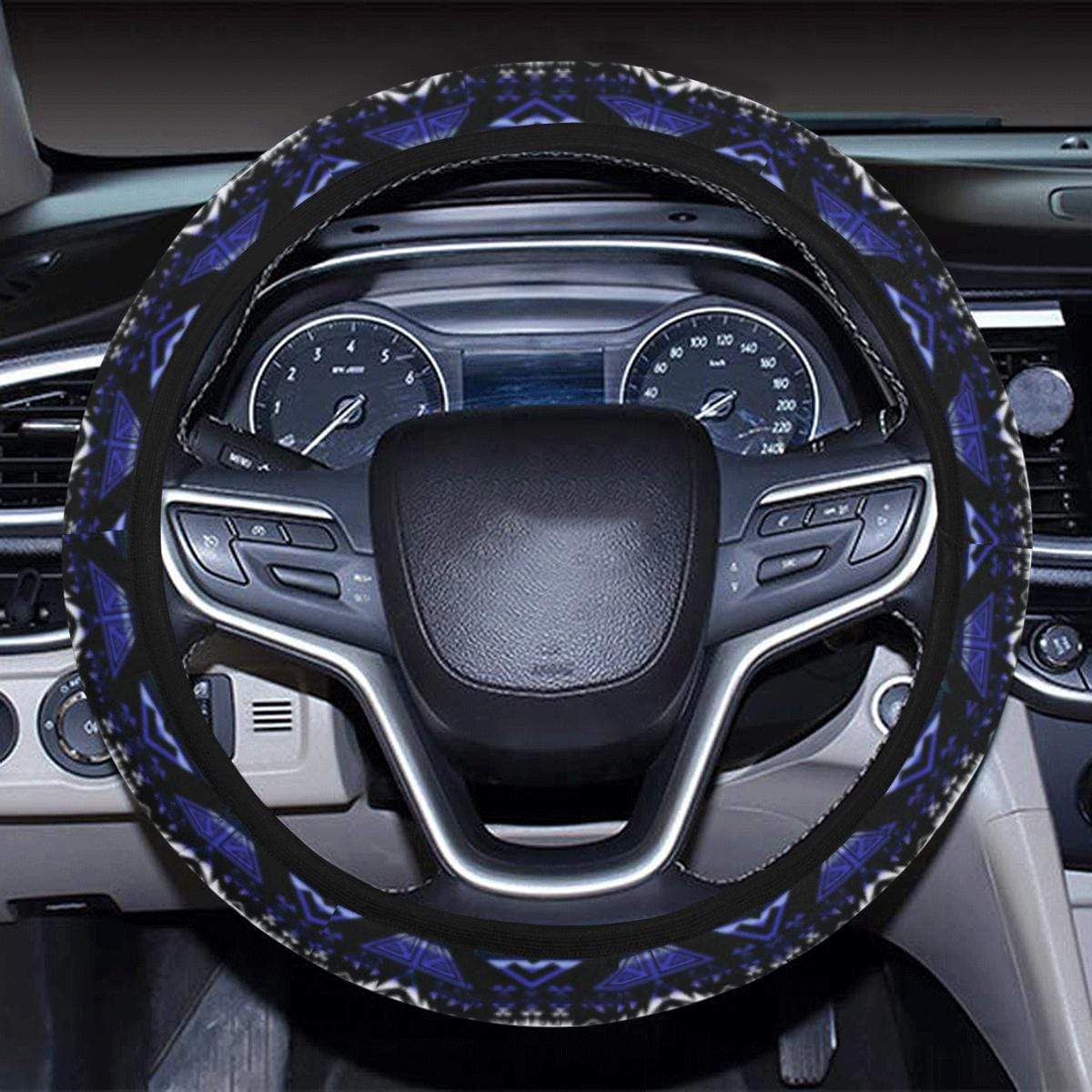 Upstream Expedition Forest Sky Steering Wheel Cover with Elastic Edge Steering Wheel Cover with Elastic Edge e-joyer 