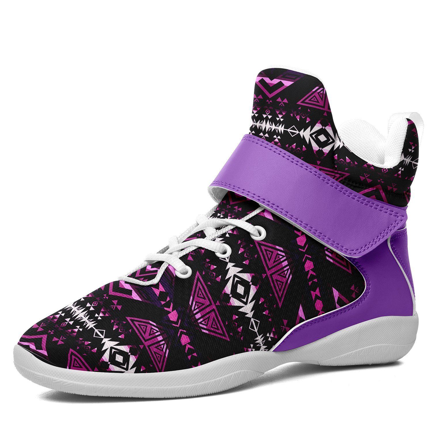 Upstream Expedition Moonlight Shadows Ipottaa Basketball / Sport High Top Shoes - White Sole 49 Dzine US Men 7 / EUR 40 White Sole with Lavender Strap 