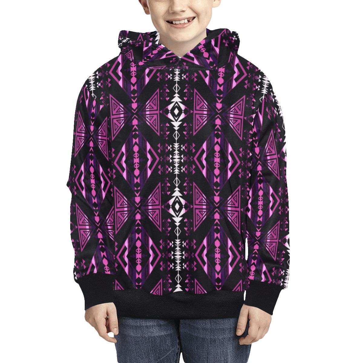 Upstream Expedition Moonlight Shadows Kids' All Over Print Hoodie (Model H38) Kids' AOP Hoodie (H38) e-joyer 