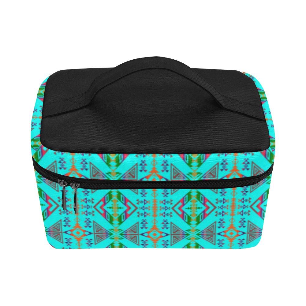 Upstream Expedition Noon Day Sky Cosmetic Bag/Large (Model 1658) Cosmetic Bag e-joyer 