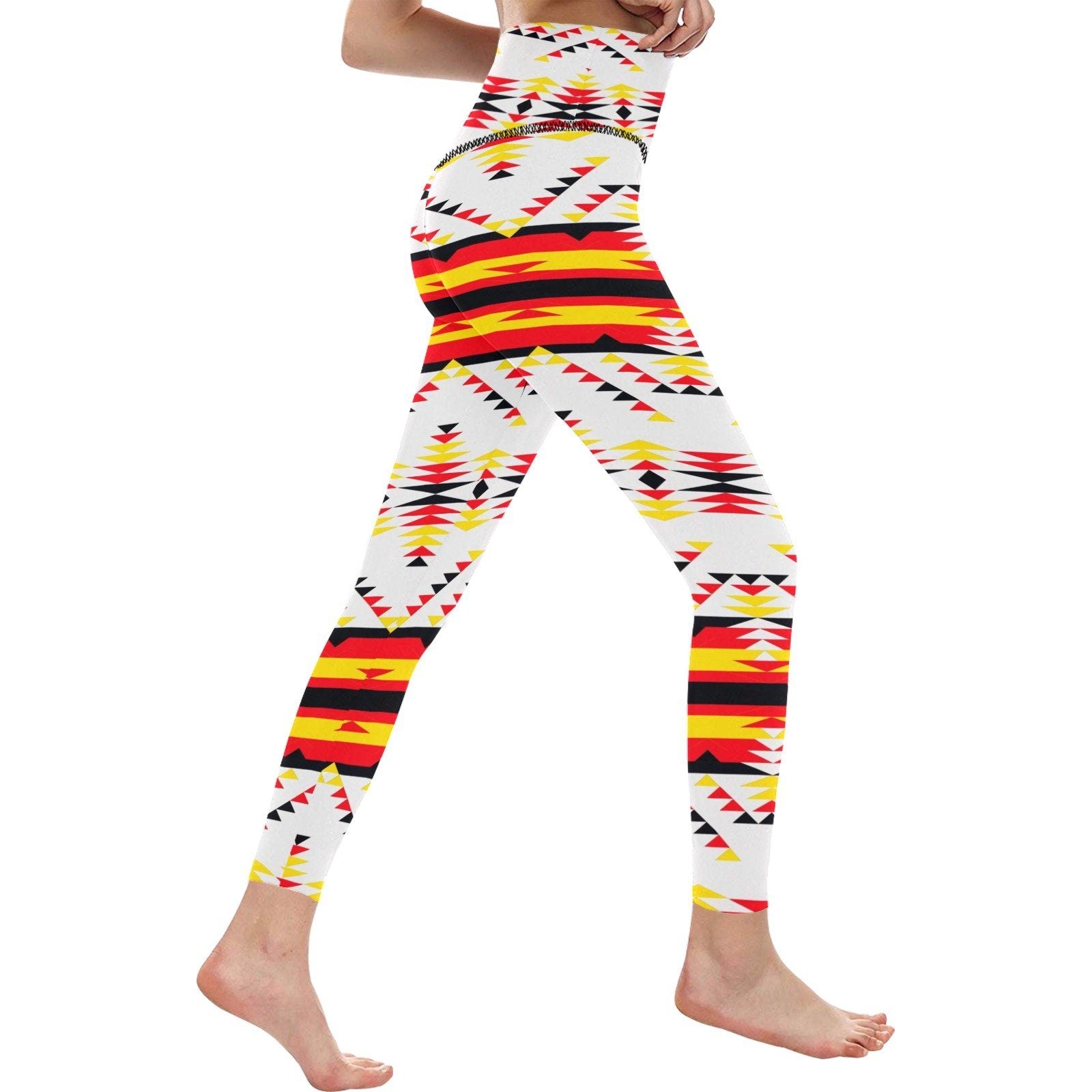 Visions of Peace Directions All Over Print High-Waisted Leggings (Model L36) High-Waisted Leggings (L36) e-joyer 