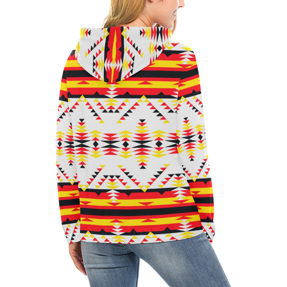 Visions of Peace Directions All Over Print Hoodie for Women (USA Size) (Model H13) Hoodie e-joyer 