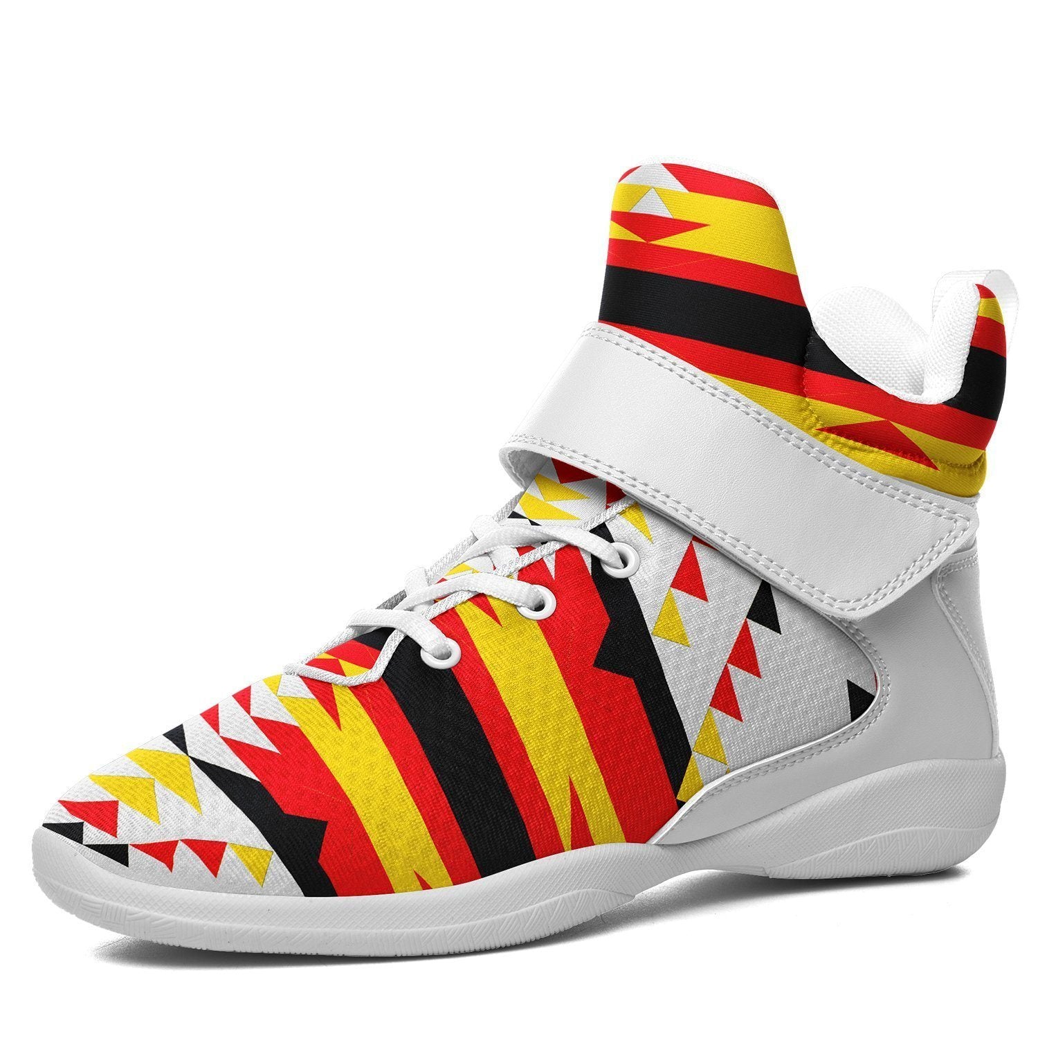 Visions of Peace Directions Ipottaa Basketball / Sport High Top Shoes - White Sole 49 Dzine US Men 7 / EUR 40 White Sole with White Strap 