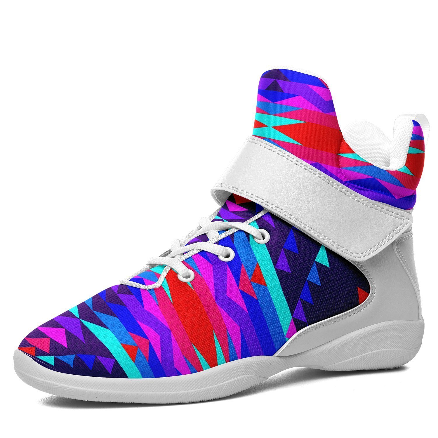 Visions of Peace Ipottaa Basketball / Sport High Top Shoes - White Sole 49 Dzine US Men 7 / EUR 40 White Sole with White Strap 