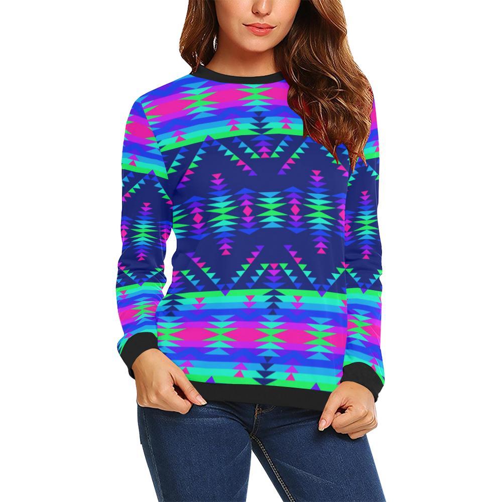 Visions of Peace Talks All Over Print Crewneck Sweatshirt for Women (Model H18) Crewneck Sweatshirt for Women (H18) e-joyer 