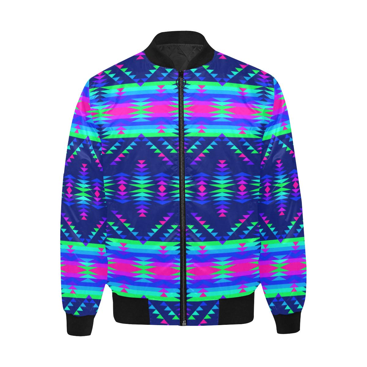 Visions of Peace Talks Unisex Heavy Bomber Jacket with Quilted Lining All Over Print Quilted Jacket for Men (H33) e-joyer 
