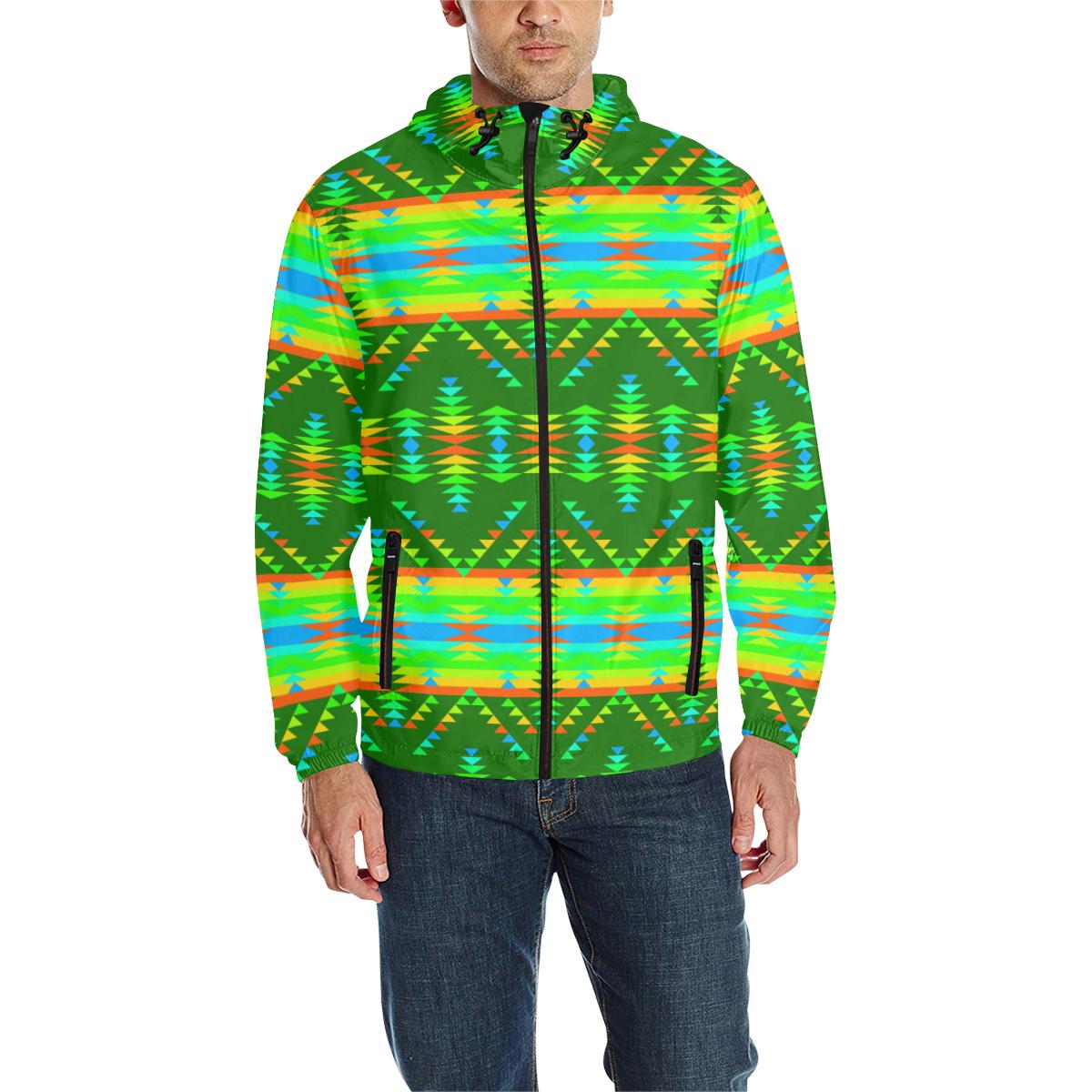 Visions of Peaceful Fall Unisex Quilted Coat All Over Print Quilted Windbreaker for Men (H35) e-joyer 