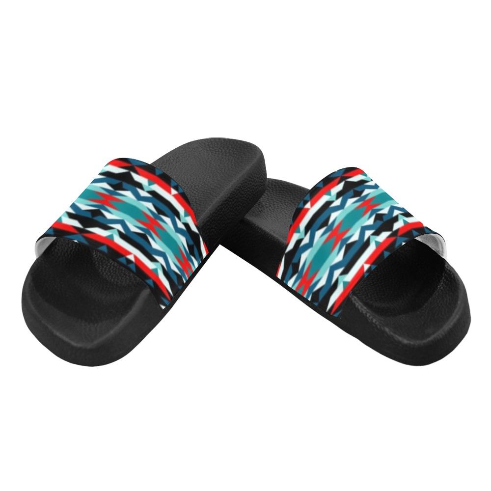 Visions of Peaceful Nights Men's Slide Sandals (Model 057) Men's Slide Sandals (057) e-joyer 