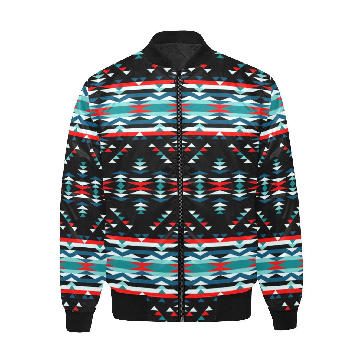 Visions of Peaceful Nights Unisex Heavy Bomber Jacket with Quilted Lining All Over Print Quilted Jacket for Men (H33) e-joyer 