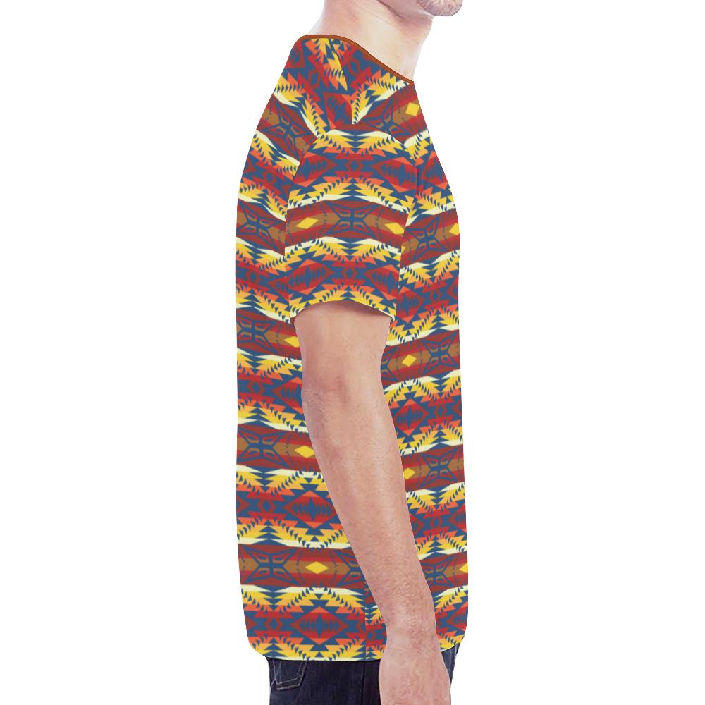 War Party New All Over Print T-shirt for Men/Large Size (Model T45) New All Over Print T-shirt for Men/Large (T45) e-joyer 