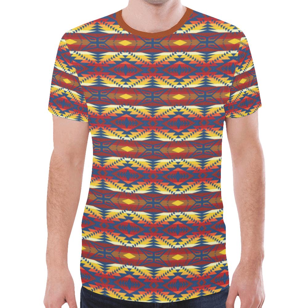 War Party New All Over Print T-shirt for Men/Large Size (Model T45) New All Over Print T-shirt for Men/Large (T45) e-joyer 
