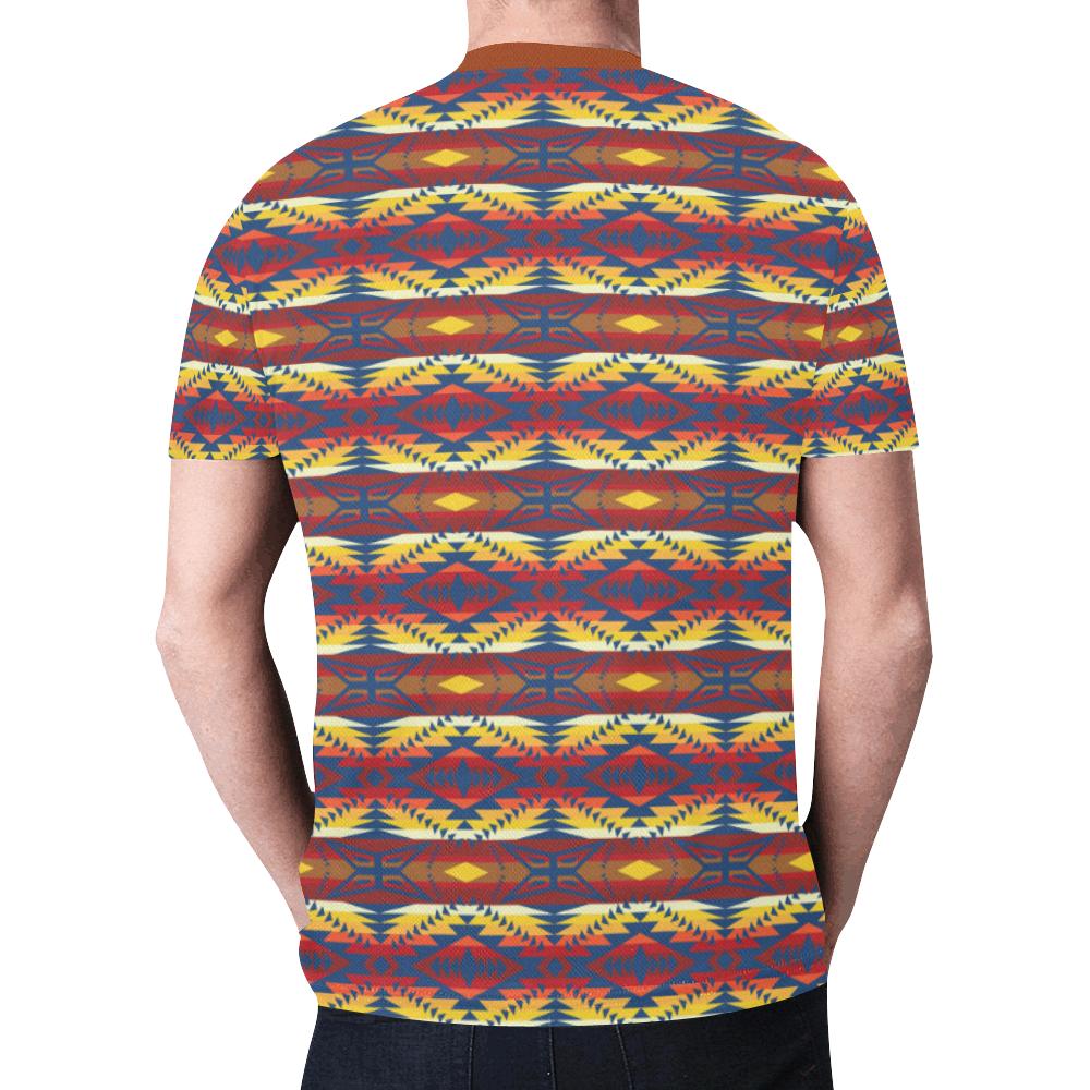 War Party New All Over Print T-shirt for Men/Large Size (Model T45) New All Over Print T-shirt for Men/Large (T45) e-joyer 