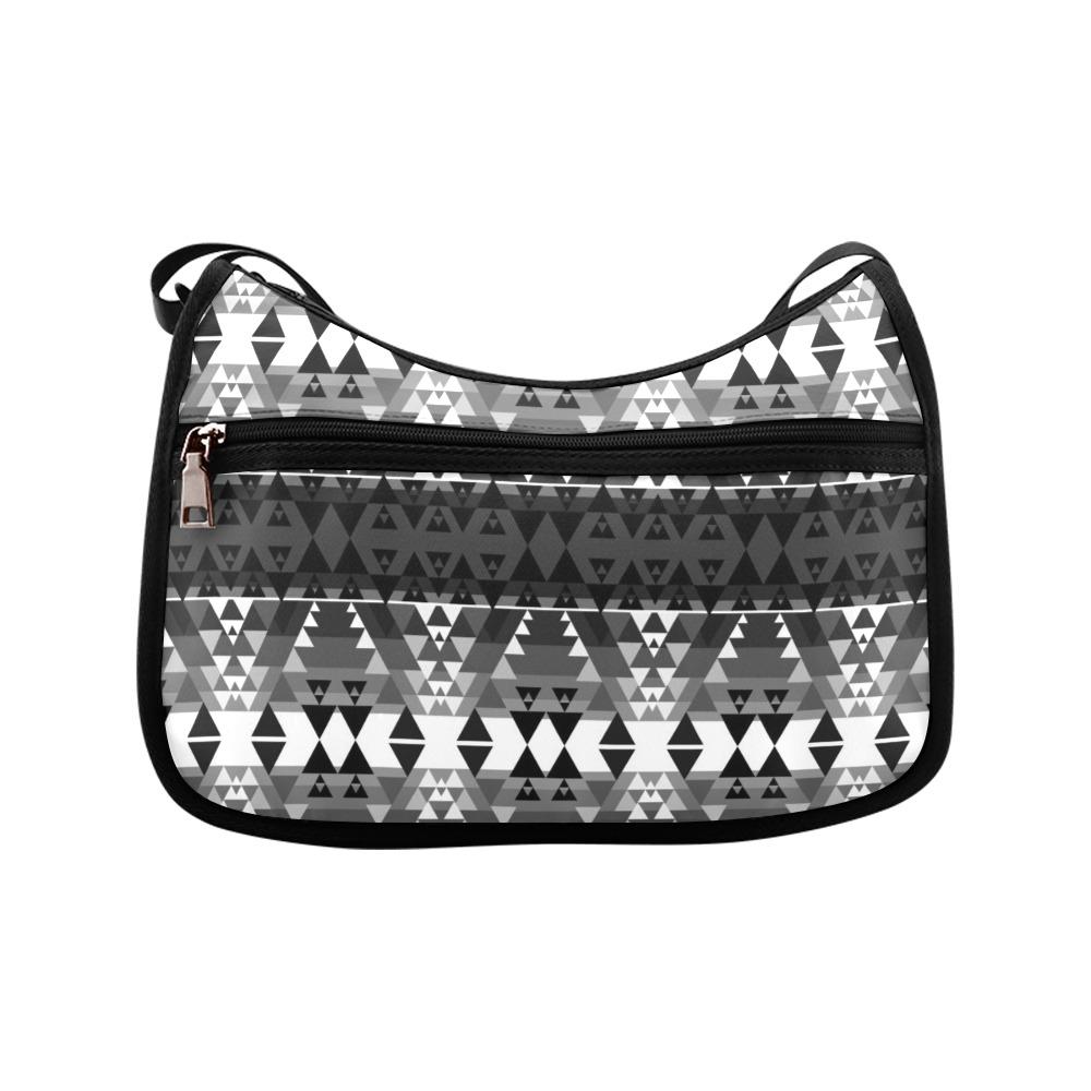 Writing on Stone Black and White Crossbody Bags (Model 1616) Crossbody Bags (1616) e-joyer 