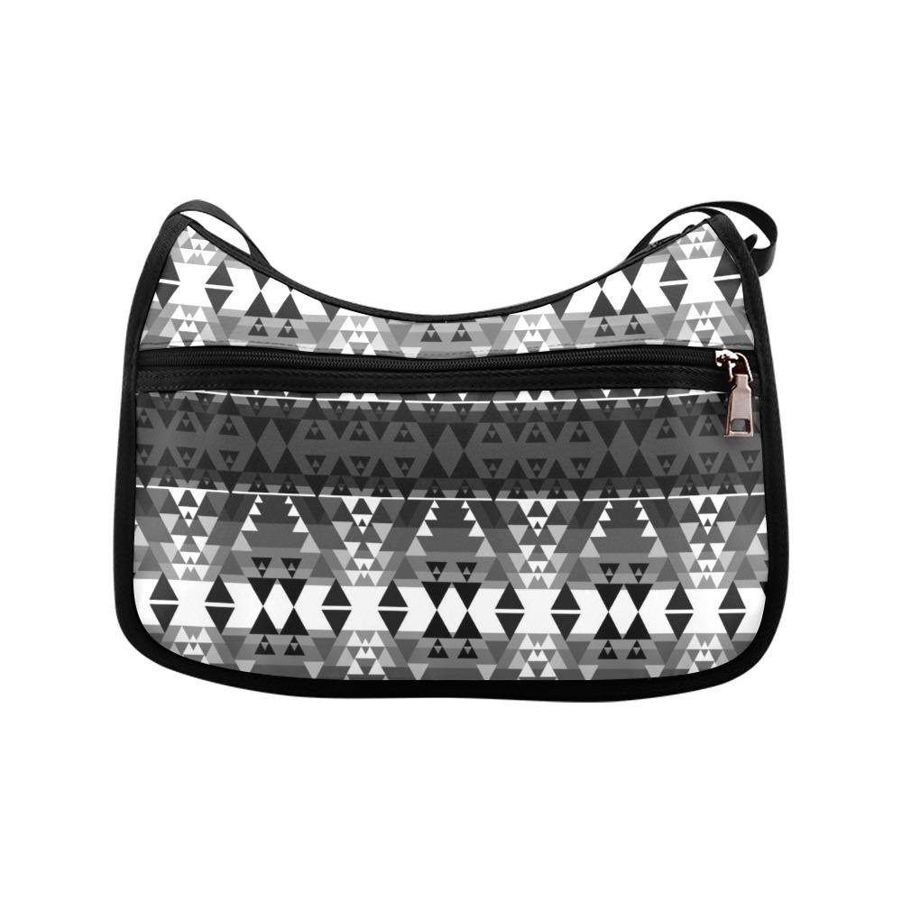 Writing on Stone Black and White Crossbody Bags (Model 1616) Crossbody Bags (1616) e-joyer 