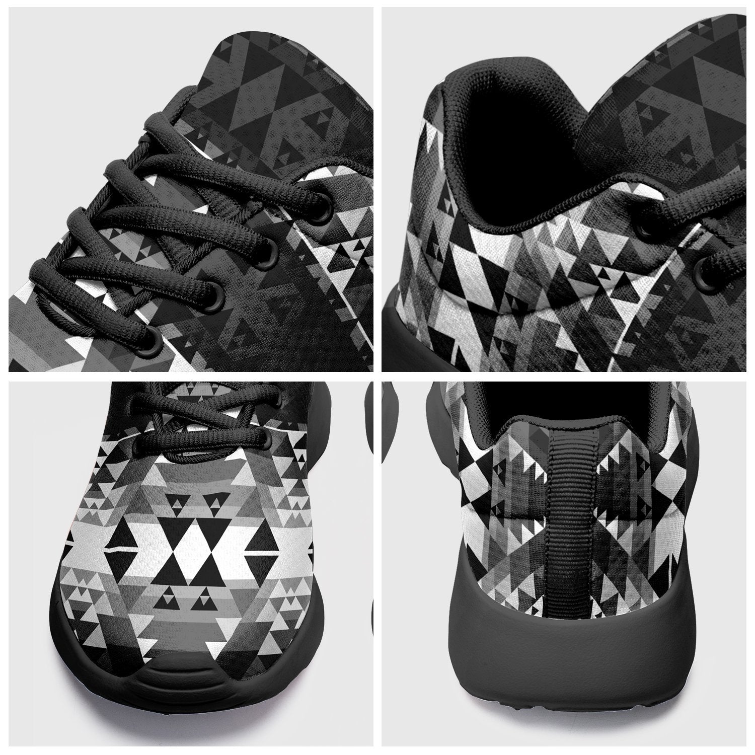 Writing on Stone Black and White Ikkaayi Sport Sneakers 49 Dzine 