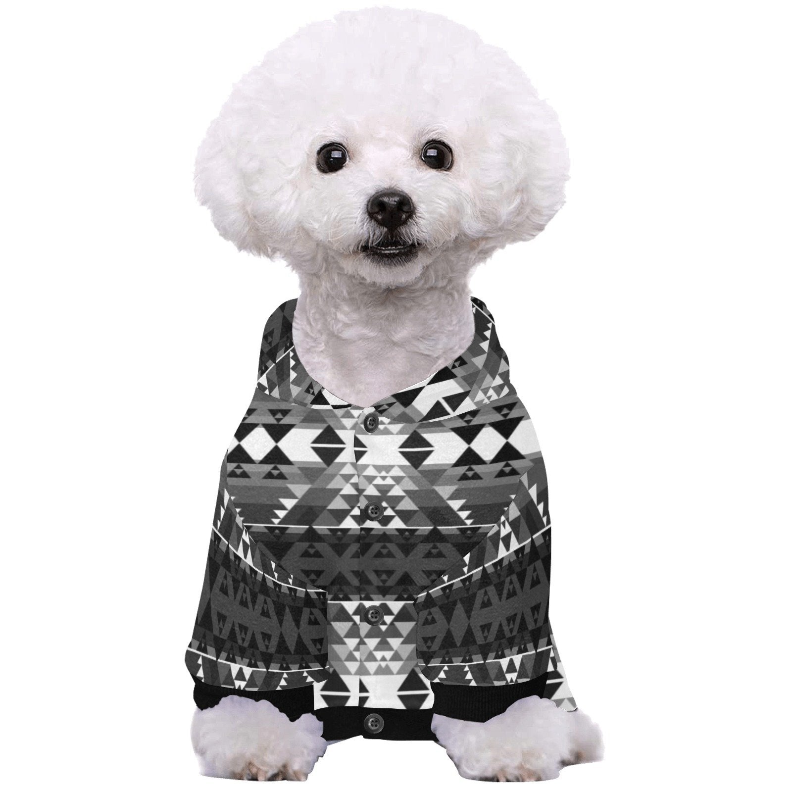 Writing on Stone Black and White Pet Dog Hoodie Pet Dog Hoodie e-joyer 