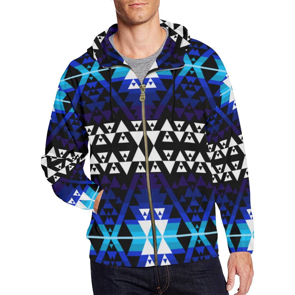 Writing on Stone Night Watch All Over Print Full Zip Hoodie for Men (Model H14) All Over Print Full Zip Hoodie for Men (H14) e-joyer 