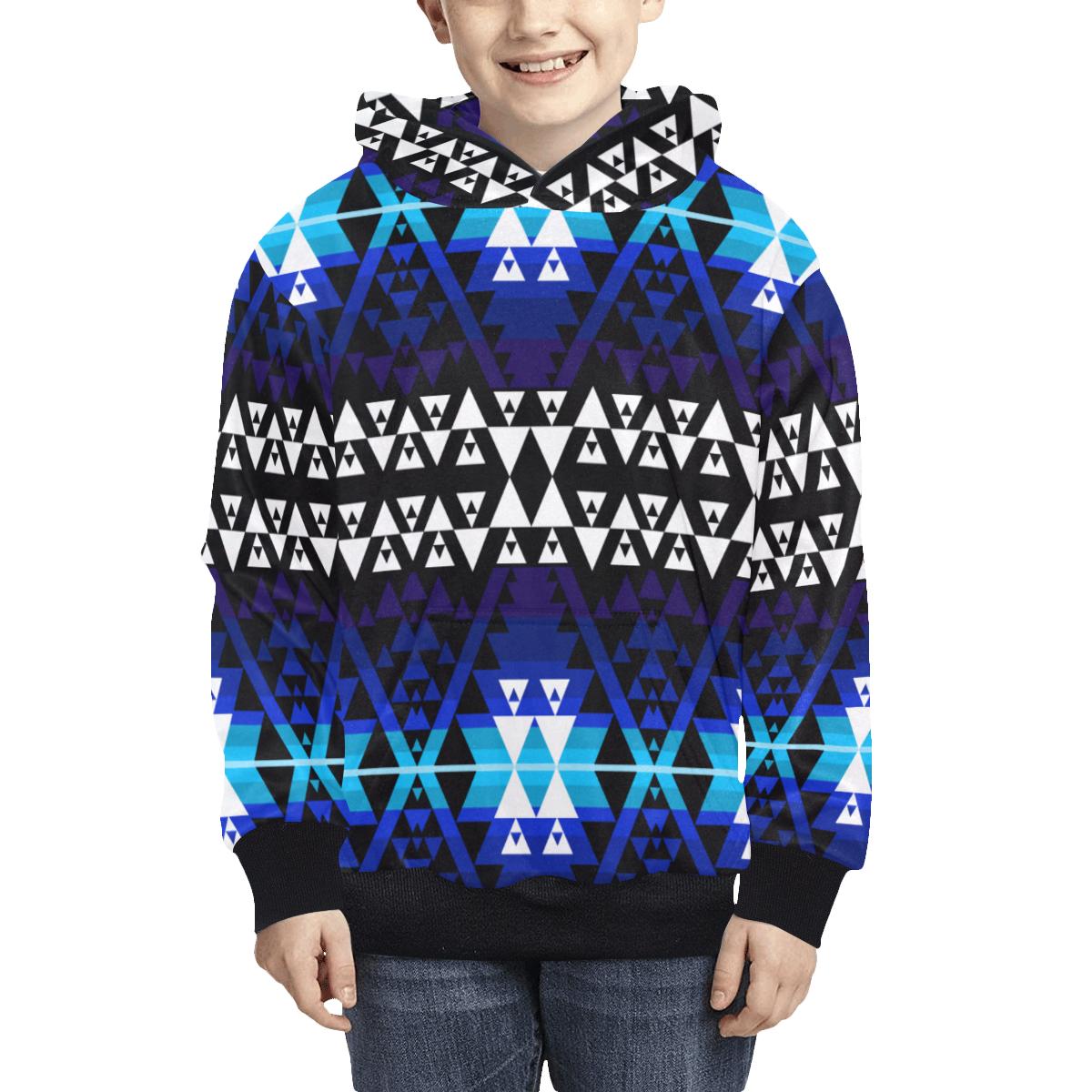 Writing on Stone Night Watch Kids' All Over Print Hoodie (Model H38) Kids' AOP Hoodie (H38) e-joyer 