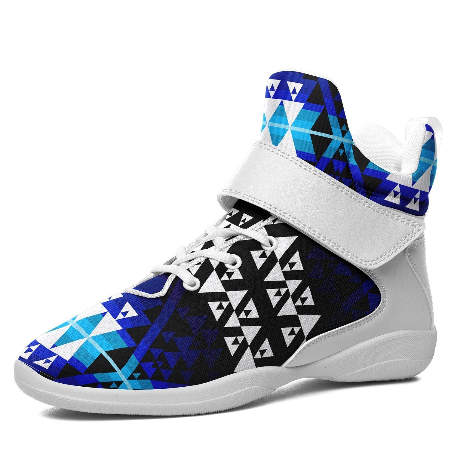 Writing on Stone Night Watch Kid's Ipottaa Basketball / Sport High Top Shoes 49 Dzine US Child 12.5 / EUR 30 White Sole with White Strap 