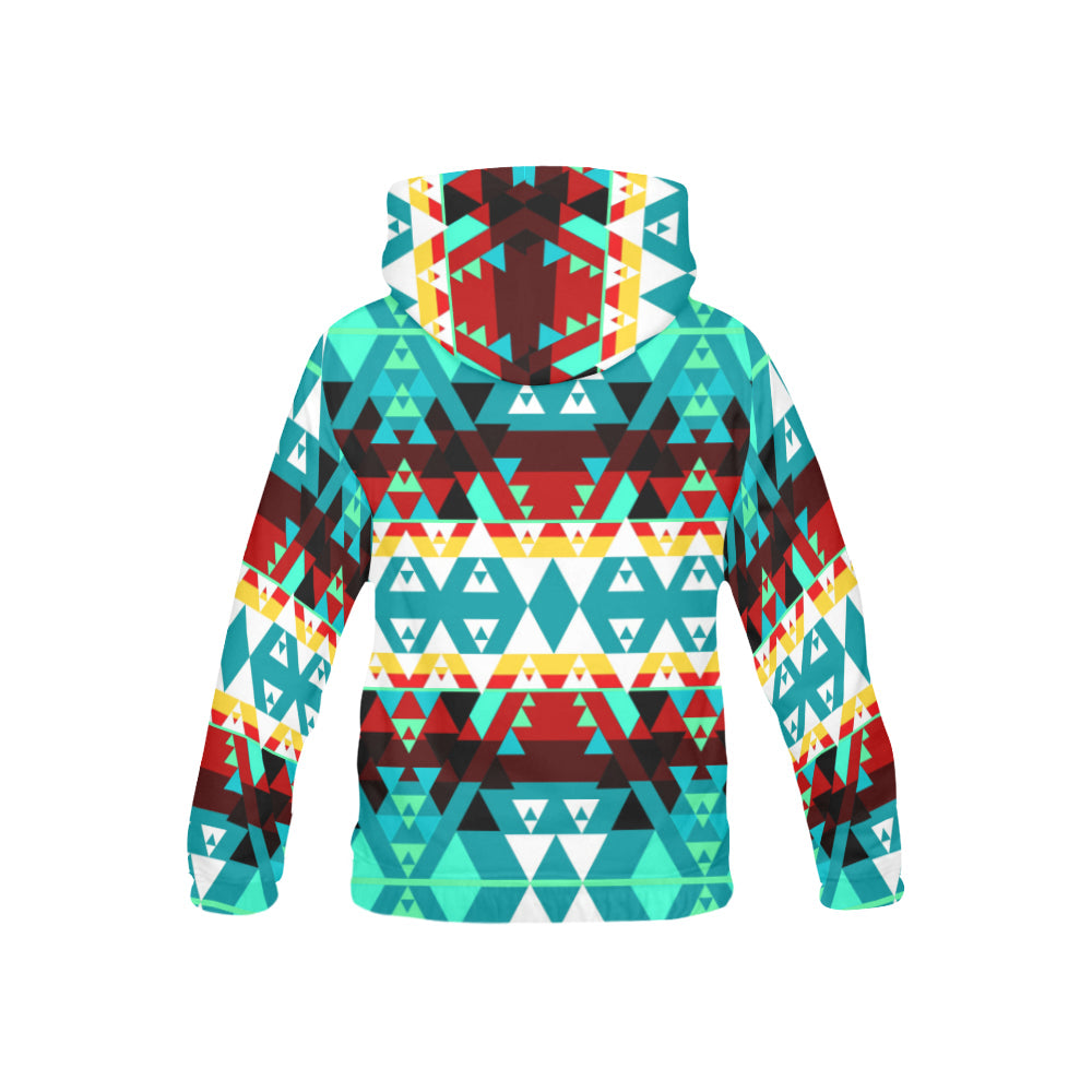 Writing on Stone Wheel All Over Print Hoodie for Kid (USA Size) (Model H13) All Over Print Hoodie for Kid (H13) e-joyer 
