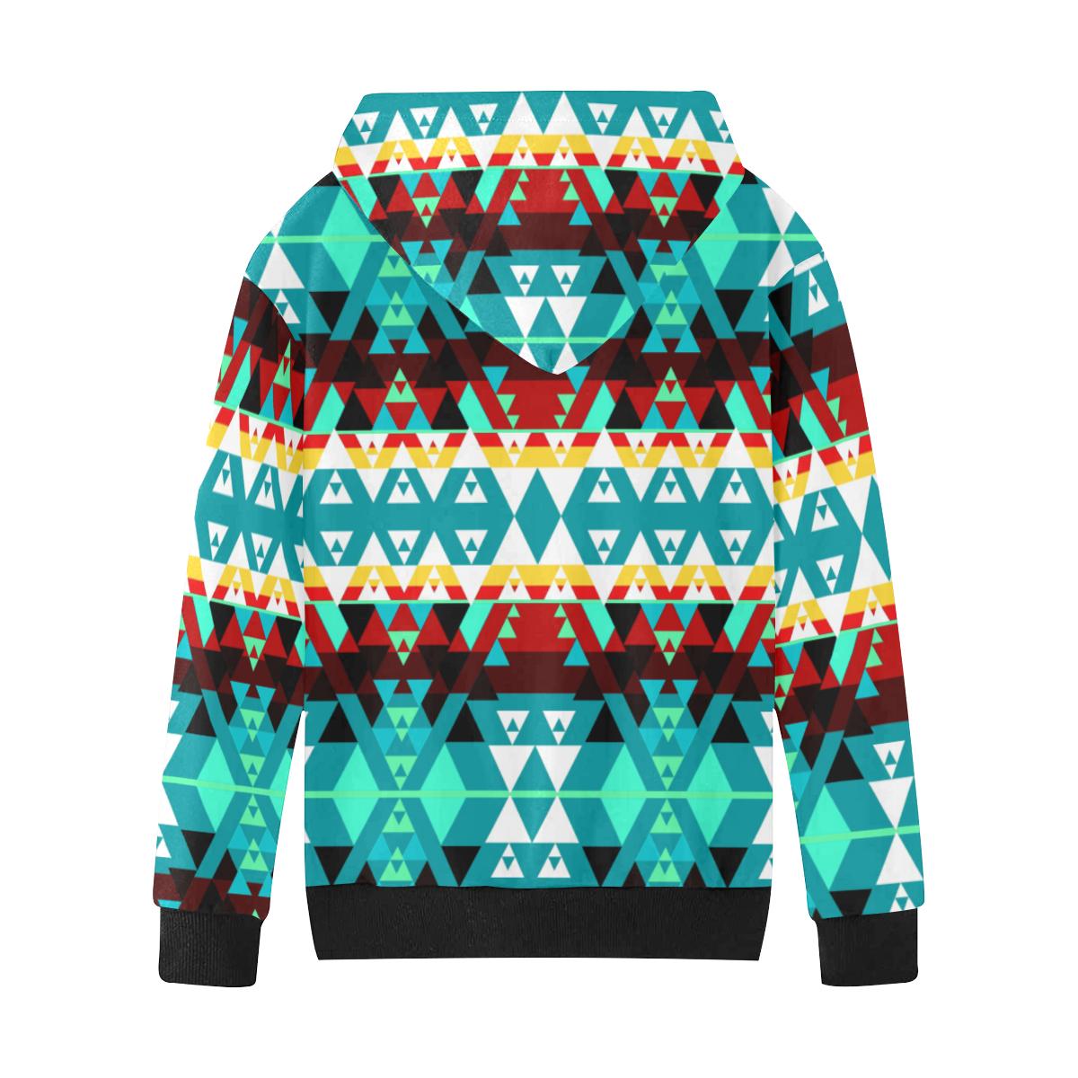 Writing on Stone Wheel Kids' All Over Print Hoodie (Model H38) Kids' AOP Hoodie (H38) e-joyer 