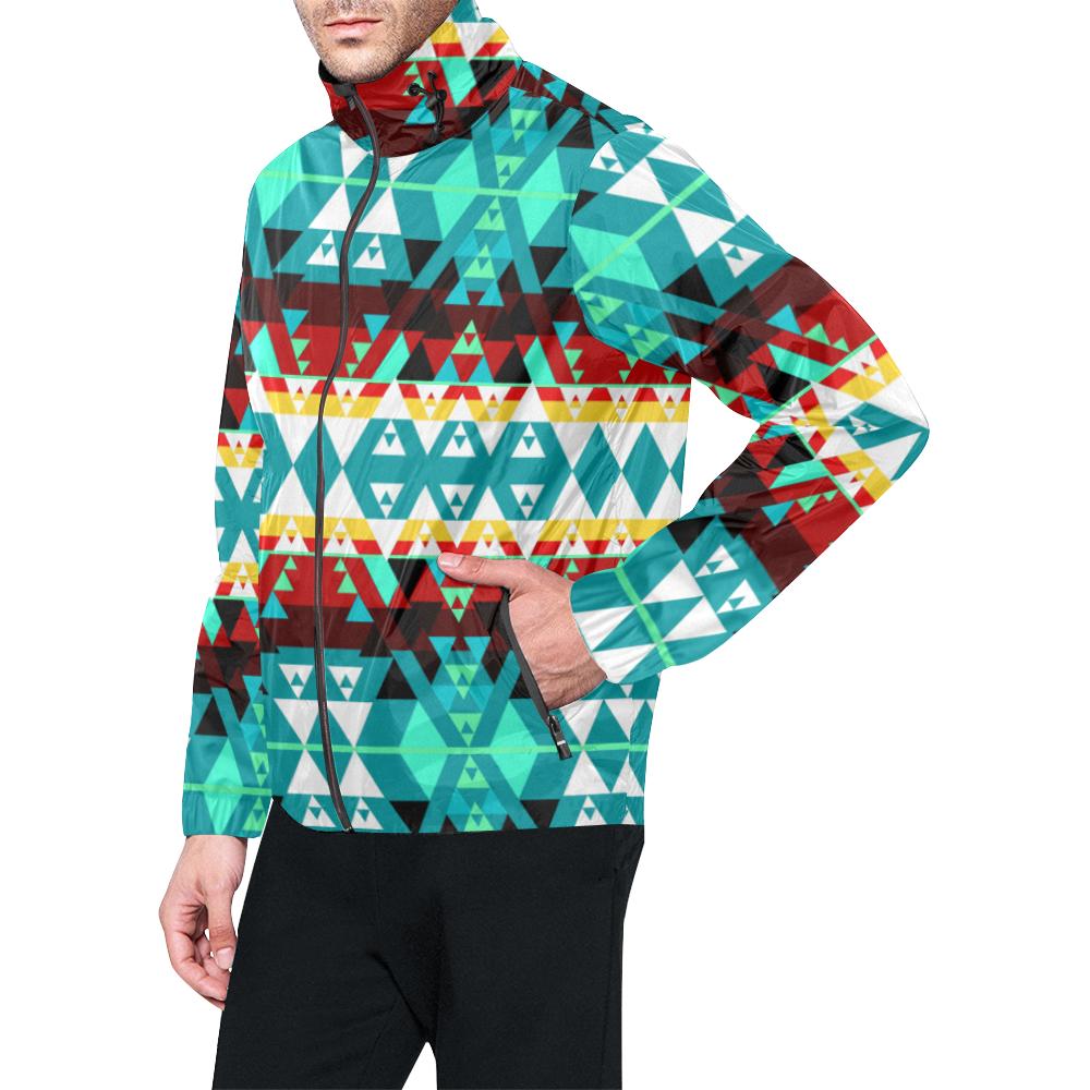 Writing on Stone Wheel Unisex All Over Print Windbreaker (Model H23) All Over Print Windbreaker for Men (H23) e-joyer 