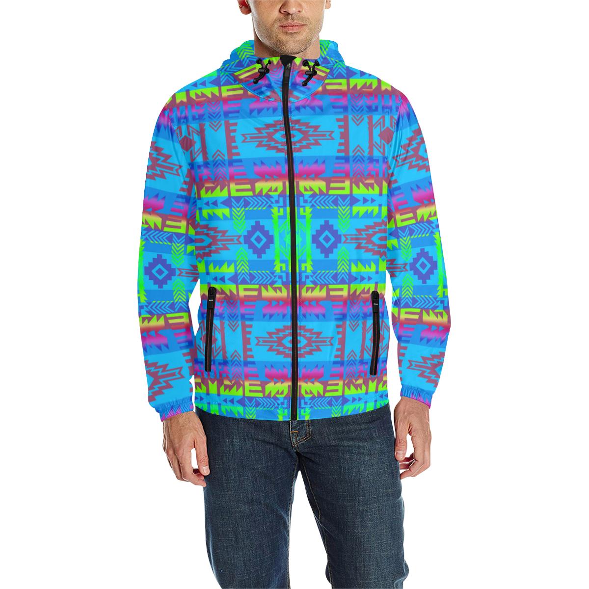 Young Journey Unisex Quilted Coat All Over Print Quilted Windbreaker for Men (H35) e-joyer 